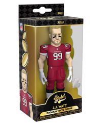 NFL Stars: Texans - JJ Watt (Away Uniform) 5'' Vinyl Gold Figure 
