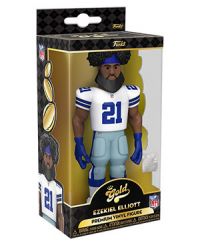 NFL Stars: Cowboys - Ezekiel Elliott (Home Uniform) 5'' Vinyl Gold Figure