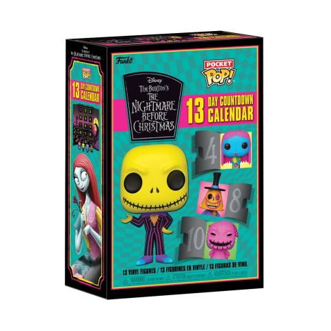 Advent Calendar: Nightmare Before Christmas Blacklight Edition Assorted Figures (Display of 13)