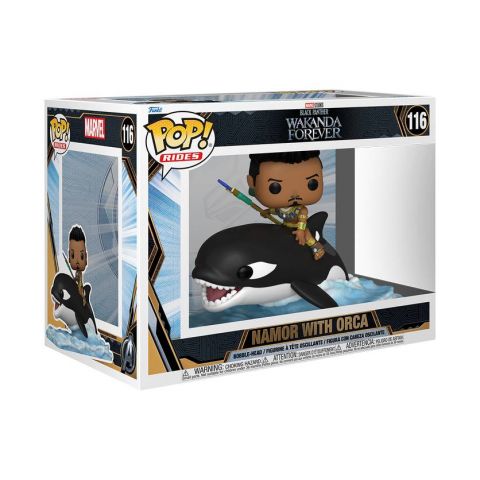 Black Panther: Wakanda Forever - Namor w/ Orca Super Deluxe Pop Ride Figure