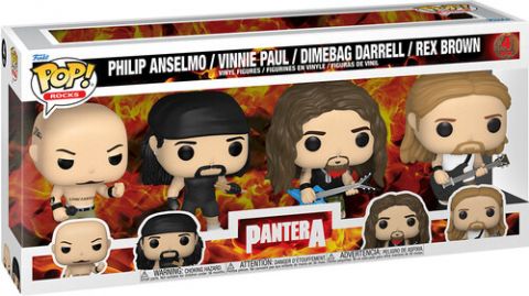 Pop Rocks: Pantera Pop Figure (Set of 4) (Philip Anselmo / Vinnie Paul / Dimebag Darrel / Rex Brown)