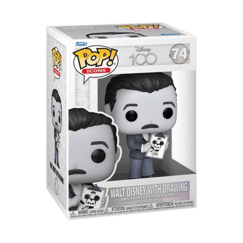 Disney: 100th Anniversary - Walt Disney w/ Drawing Pop Figure