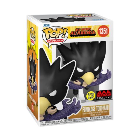 My Hero Academia: Fumikage Tokoyami (Black Fallen Angel) (GITD) Pop Figure (AAA Anime Exclusive)