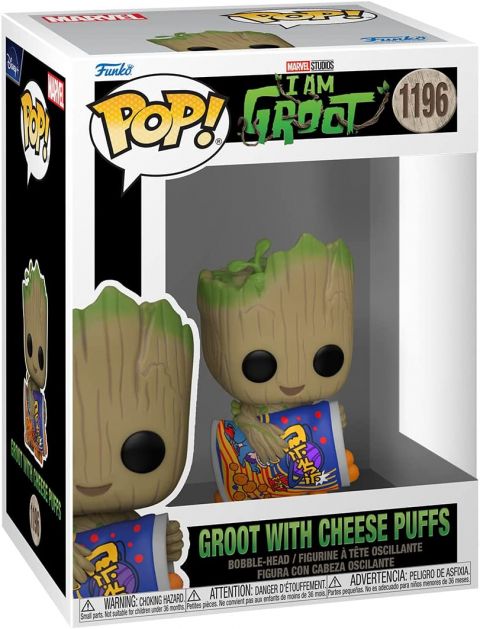 I am Groot: Groot w/ Cheese Puffs Pop Figure