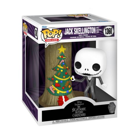 Nightmare Before Christmas 30th Ann: Jack w/ Christmas Town Door on Tree Deluxe Pop Figure