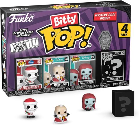 Bitty Pop: Nightmare Before Christmas - Santa Jack Pack Figure (Assortment of 4)