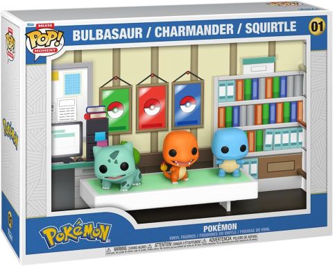 Pokemon: Bulbasaur, Charmander and Squirtle Starters Deluxe Moment Pop Figure