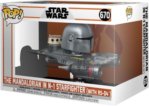 Star Wars: Mandalorian - Din Djarin in N-1 Starfighter Pop Ride Figure