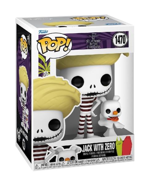 Nightmare Before Christmas: Jack w/ Zero in beachwear Pop and Buddy Figure
