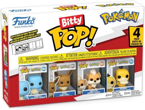Pokemon: Squirtle Bitty Pop Figures (4-Pack)