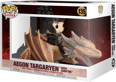 Game of Thrones: House of the Dragon - Aegon Targaryen w/ Sunfyre Pop Ride Figure