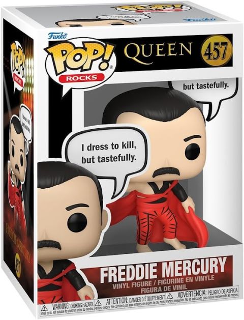 Pop Rocks: Queen - Freddie Mercury (I dress to Kill, but Tastefully) Pop Sayings Figure