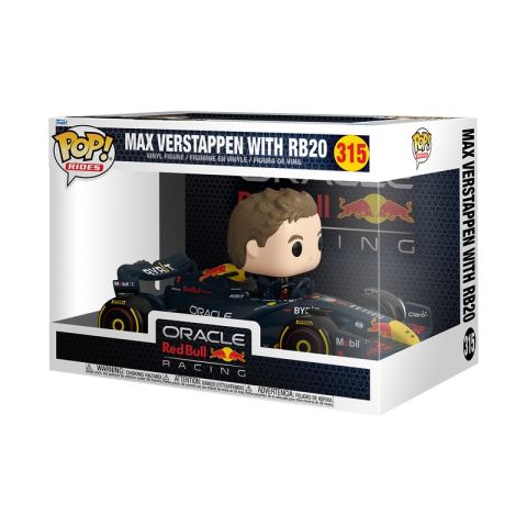Racing Stars: Oracle Red Bull Racing - Max Verstappen w/ RB20 Pop Ride Figure