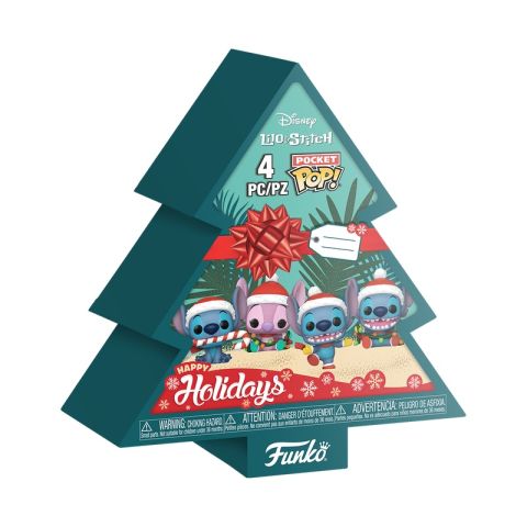 Disney Holiday: Christmas - Lilo and Stitch Pocket Pop Figures (4-Pack)