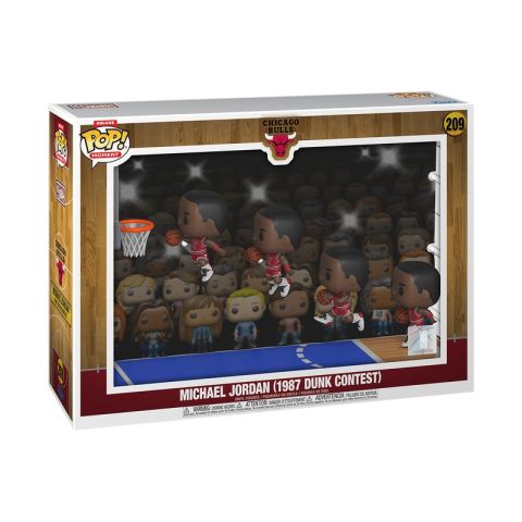 NBA Stars: Michael Jordan '87 Slam Dunk Contest (Freethrow Line Dunk) Deluxe Pop Moment Figure