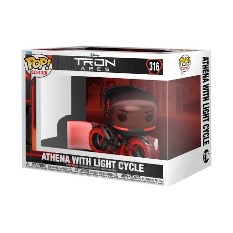 Disney: Tron Ares - Anthena with Light Cycle Pop Rides Figure