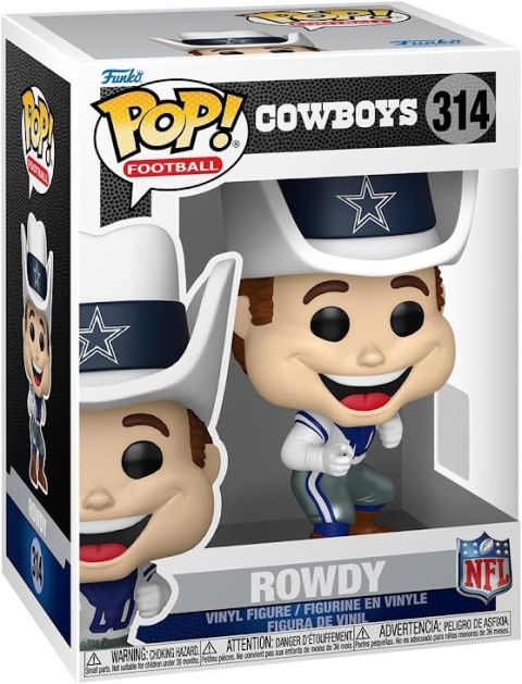NFL Mascots: Cowboys - Rowdy Pop Figure