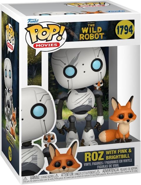 Wild Robot: Roz w/ Brightbill and Fink Pop and Buddy Figure