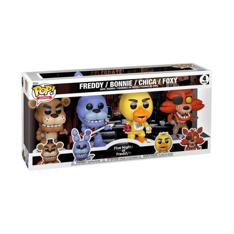 Five Nights at Freddy's: Freddy, Bonnie, Chica, Foxy Pop Figure (4-Pack)