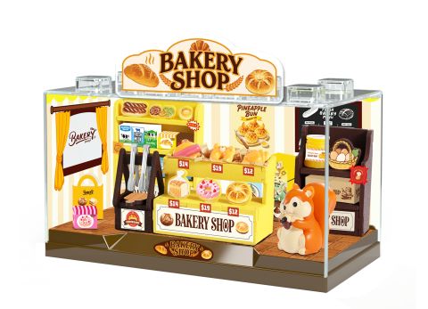 Diorama Box Large - Bakery Shop Figure