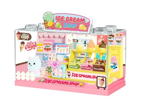 Diorama Box Large - Ice Cream Shop Figure