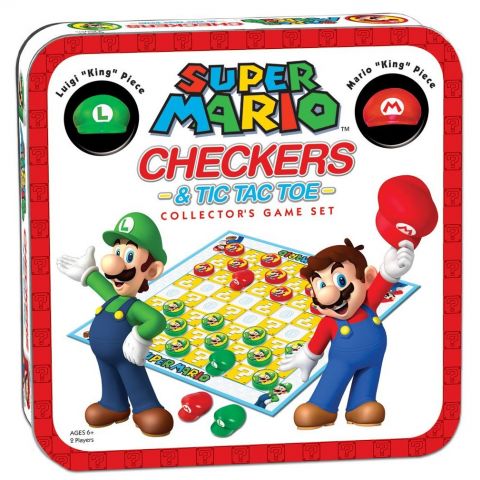 Board Games: Nintendo - Checkers / Tic Tac Toe Collector's Edition (Super Mario)
