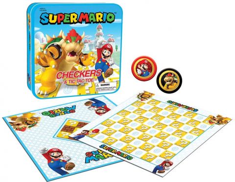 Board Games: Nintendo - Checkers / Tic Tac Toe Collector's Edition (Bowsers)
