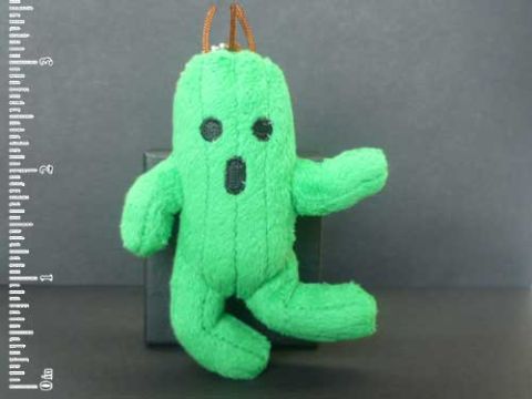 Key Chain: Final Fantasy - Cactuar (Cactus) Mini Stuffed Plush Monster