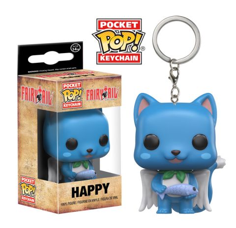 Key Chain: Fairy Tail - Happy Pocket Pop Vinyl