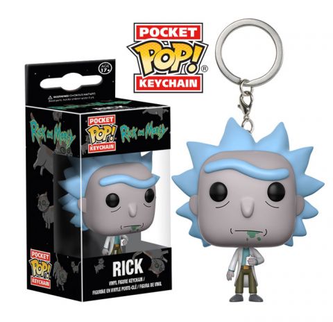 Key Chain: Rick and Morty - Rick Pocket Pop Vinyl