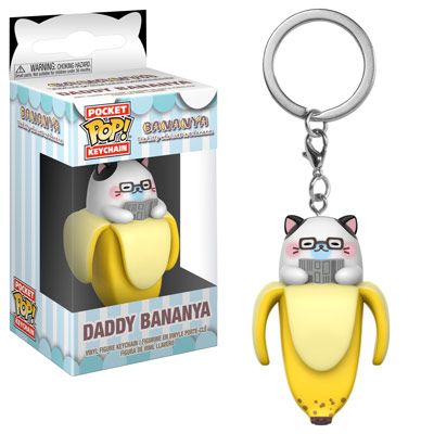 Key Chain: Bananya - Daddy Bananya Pocket Pop Vinyl