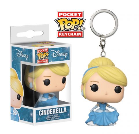Key Chain: Disney - Cinderella Pocket Pop Vinyl