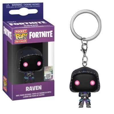 Key Chain: Fortnite - Raven Pocket Pop Vinyl