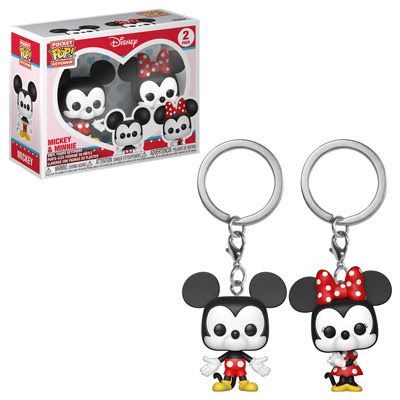 Key Chain: Mickey & Minnie Pocket Pop Vinyl (2-Pack)