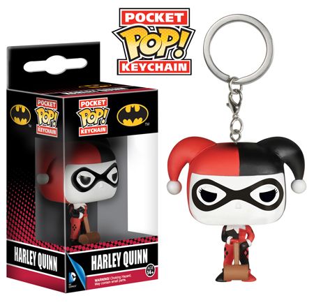 Key Chain: Batman - Harley Quinn Pocket Pop Vinyl