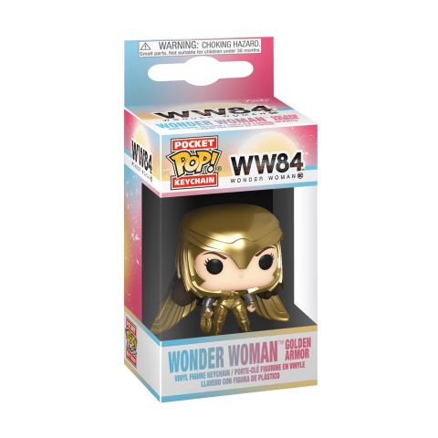Key Chain: Wonder Woman WW84 - Wonder Woman (Golden Armor) Pocket Pop