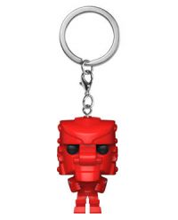 Key Chain: Mattel - Rock Em Sock Em Robot (Red) Pocket Pop
