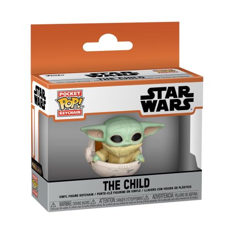 Key Chain: Star Wars The Mandalorian - Grogu (The Child) in Pod Pocket Pop