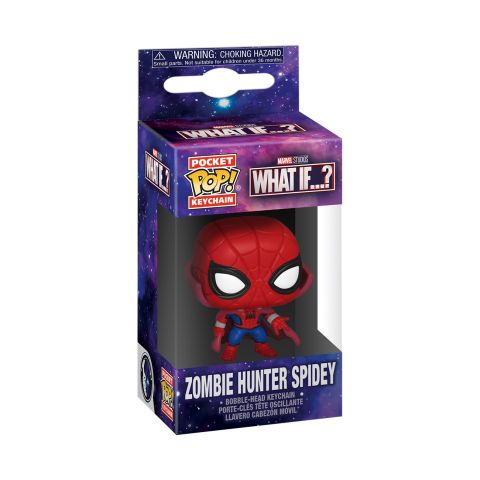 Keychan: Marvel's What If - Spiderman Zombie Hunter Pocket Pop