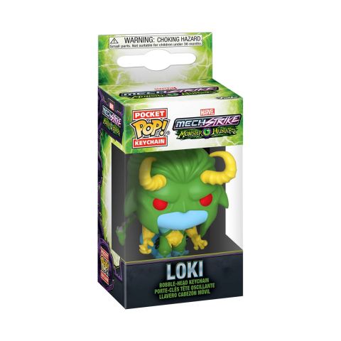 Key Chain: Marvel Monster Hunters - Loki Pocket Pop
