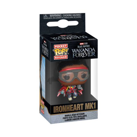 Key Chain: Black Panther Wakanda Forever - Ironheart Mk1 Pocket Pop
