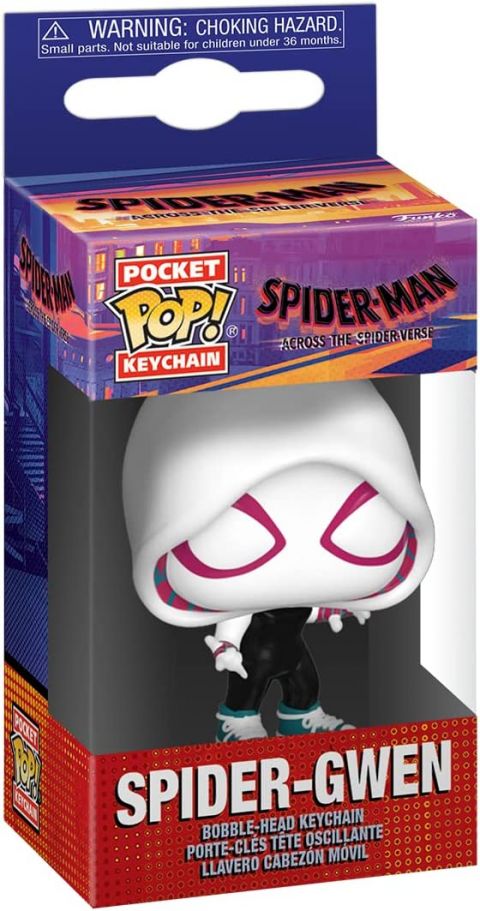 Key Chain: Spiderman Across the SpiderVerse - Ghost Spider (Gwen) Pocket Pop