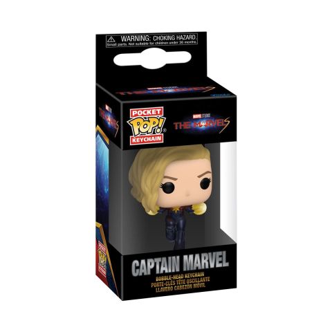 Key Chain: The Marvels - Captain Marvel Pocket Pop