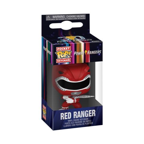 Key Chain: Power Rangers - Red Ranger Pocket Pop