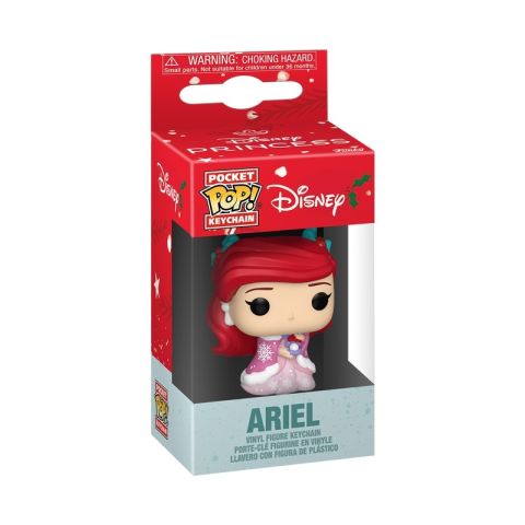 Key Chain: Disney Holiday - Ariel Winter Outfit Pocket Pop