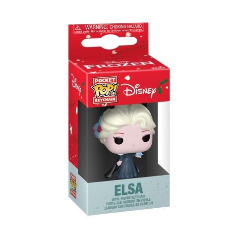 Key Chain: Disney Holiday - Elsa Winter Outfit Pocket Pop