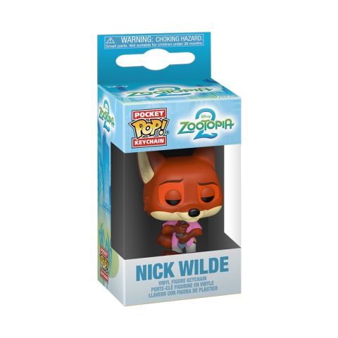 Key Chain: Disney - Zootopia 2 Nick Wilde in Pink Shirt