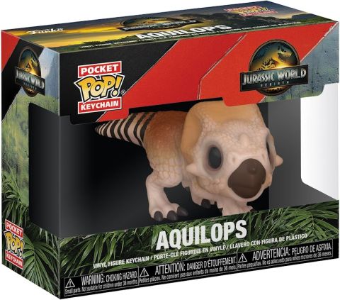 Key Chain: Jurassic World Rebirth - Aquilops Pocket Pop Figure