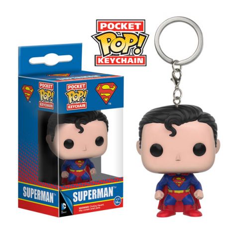 Key Chain: Superman - Superman Pocket Pop Vinyl
