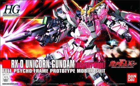 Gundam Unicorn: Unicorn Gundam (Destroy Mode) 1/144 HGUC Model Kit